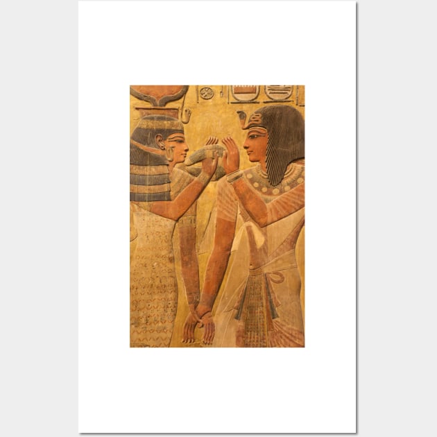 Other Treasures Of The Louvres - 7 - Hathor And Seti © Wall Art by PrinceJohn